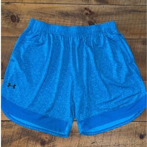 NWT Under Armour Mens Stretch Training Shorts Blue Lightweight Pockets Size XXL